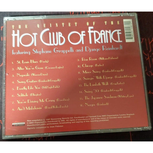 16 Classic Performances by Hot Club of France Quintet (CD, Sep-1997, Boomerang