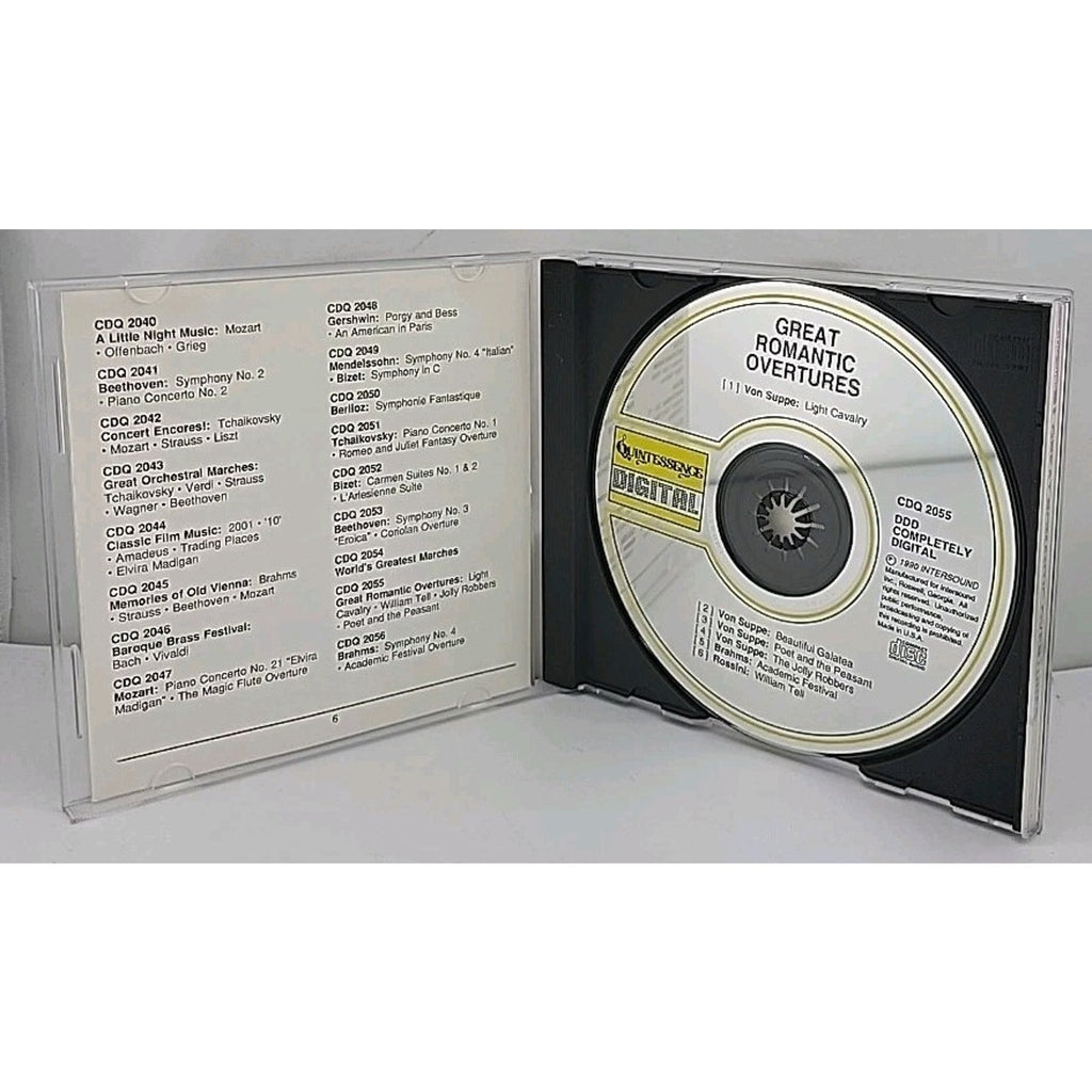 Great Romantic Overtures CD 1990 Classical Digital CDQ 2055 Vintage