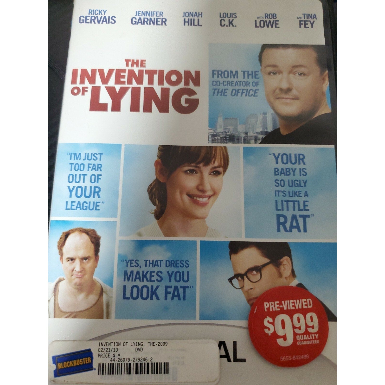 The Invention of Lying (DVD, 2010)