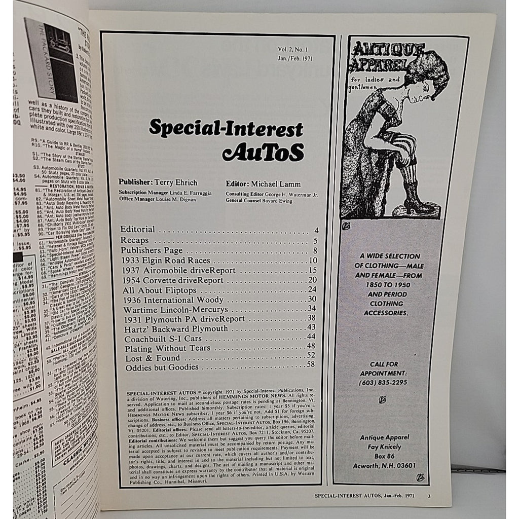 Special Interest Autos Jan/Feb 1971