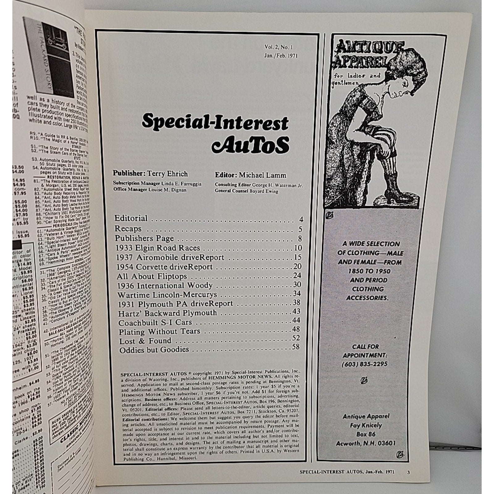 Special Interest Autos Jan/Feb 1971