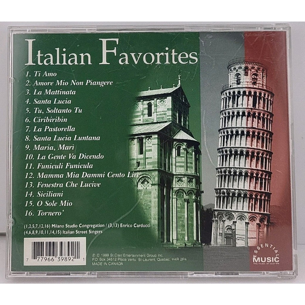 Italian Favorites - Audio CD By Milano Studio Congregation