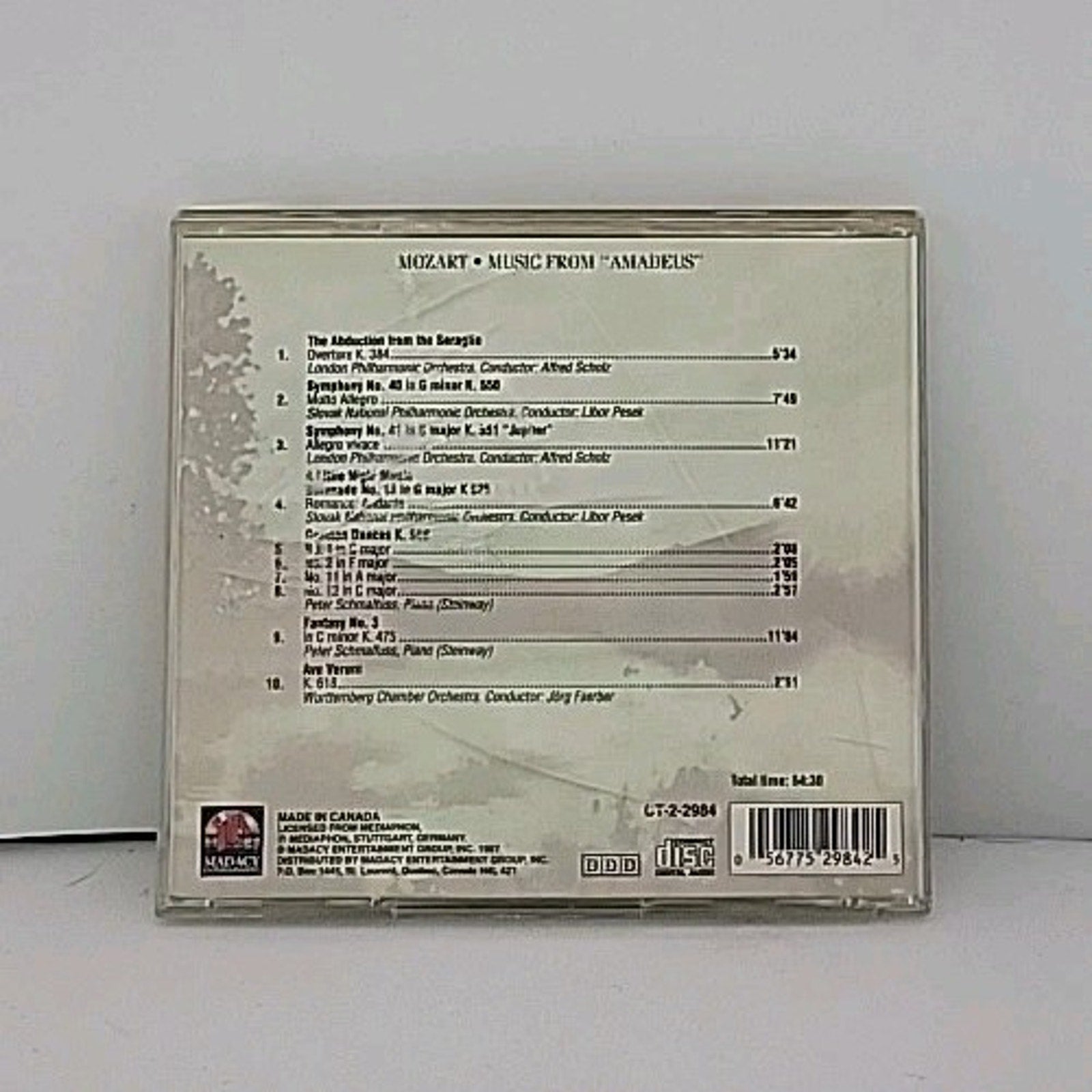 Classical Treasures: Mozart Music from Amadeus - Various CD