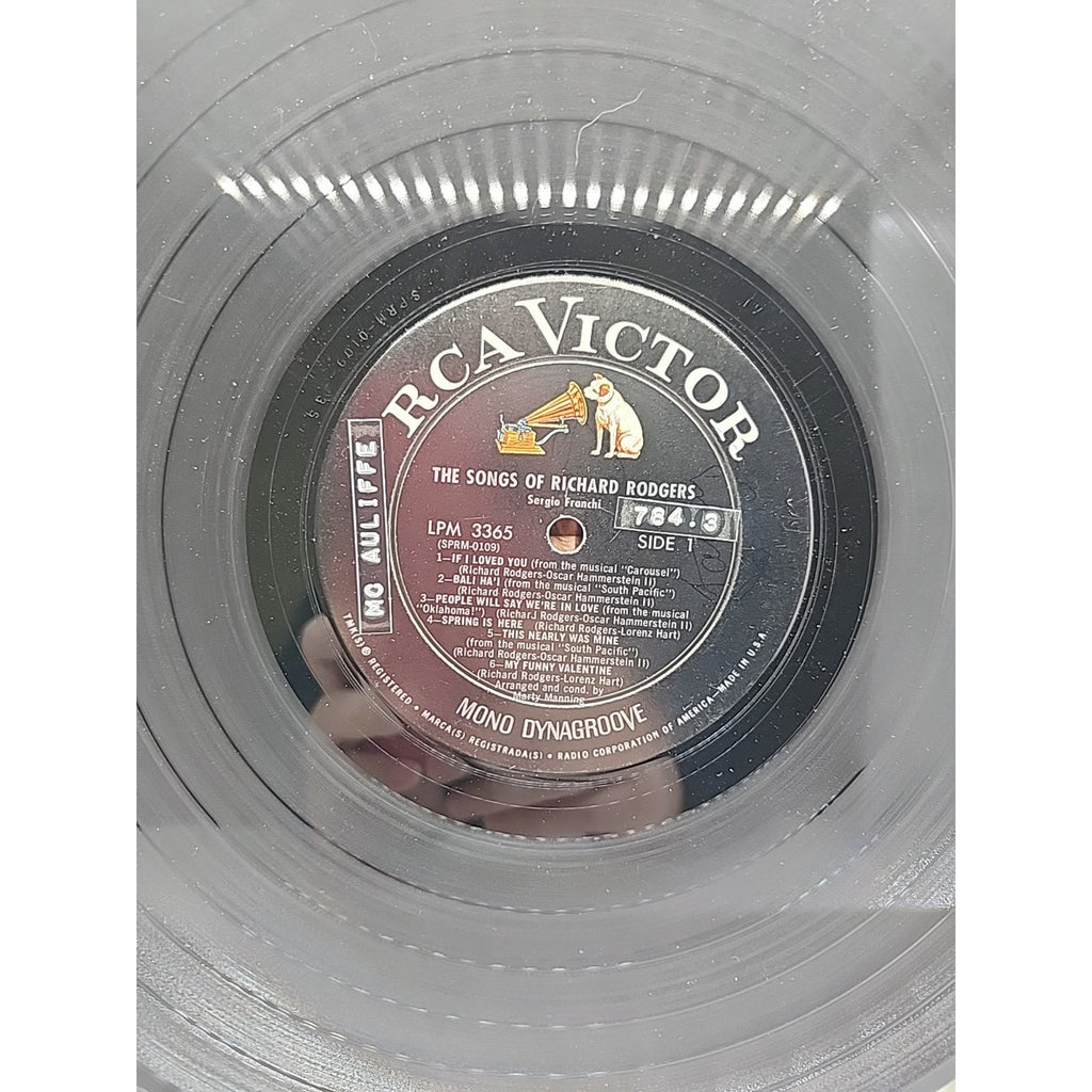 Sergio Franchi The Songs of Richard Rodgers RCA Records LSP-3365