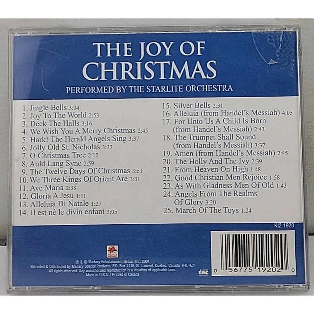 Joy of Christmas by Starlite Orchestra (CD, 2002)