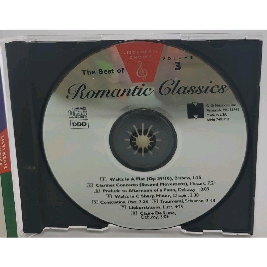 The Best Of Romantic Classics - Listener's Choice Vol 3 (CD, 1991, Metacom)