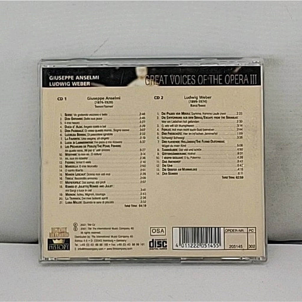 Great Voices of the Opera III - CD