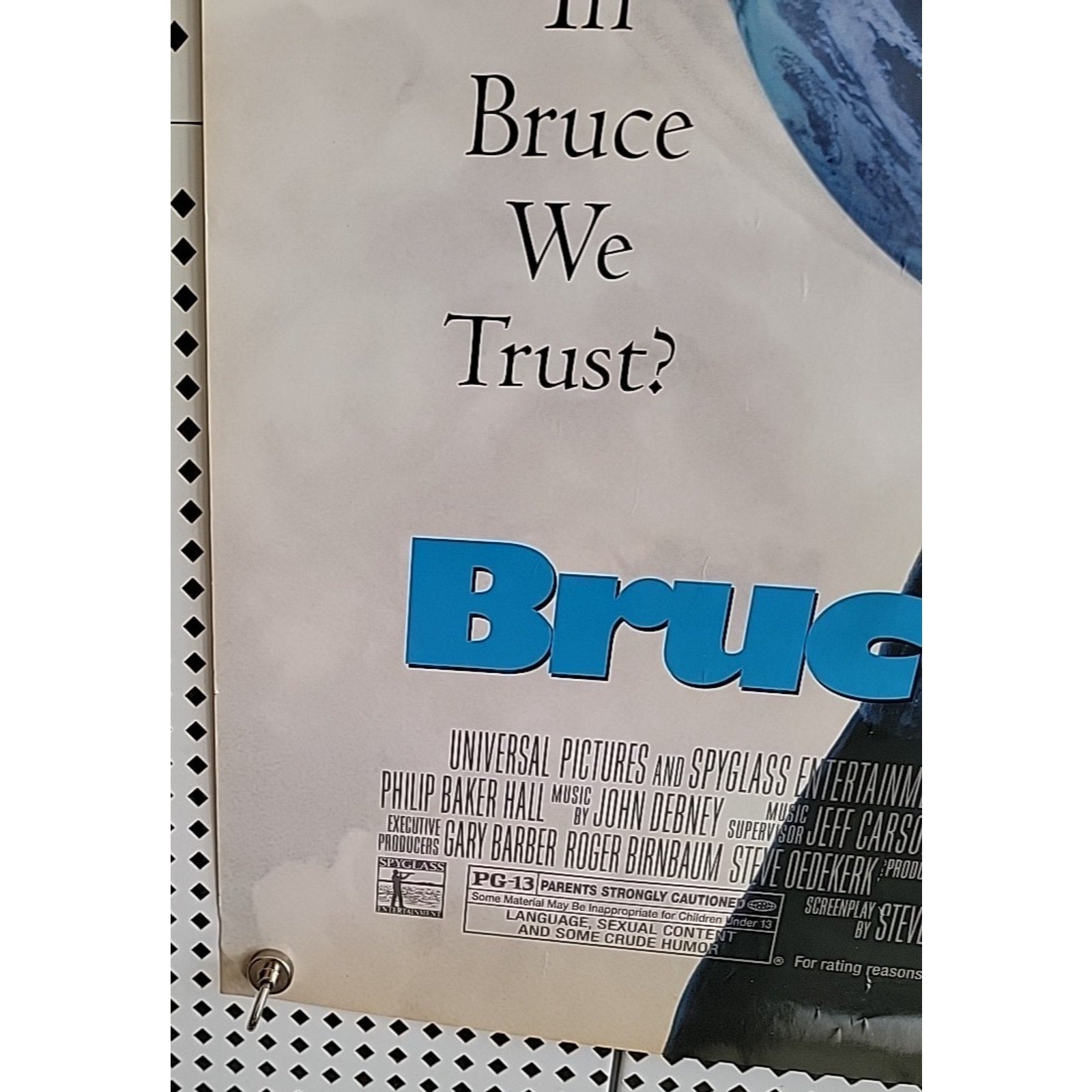 Bruce Almighty Movie Poster 2 Sided 27x40 Jim Carrey