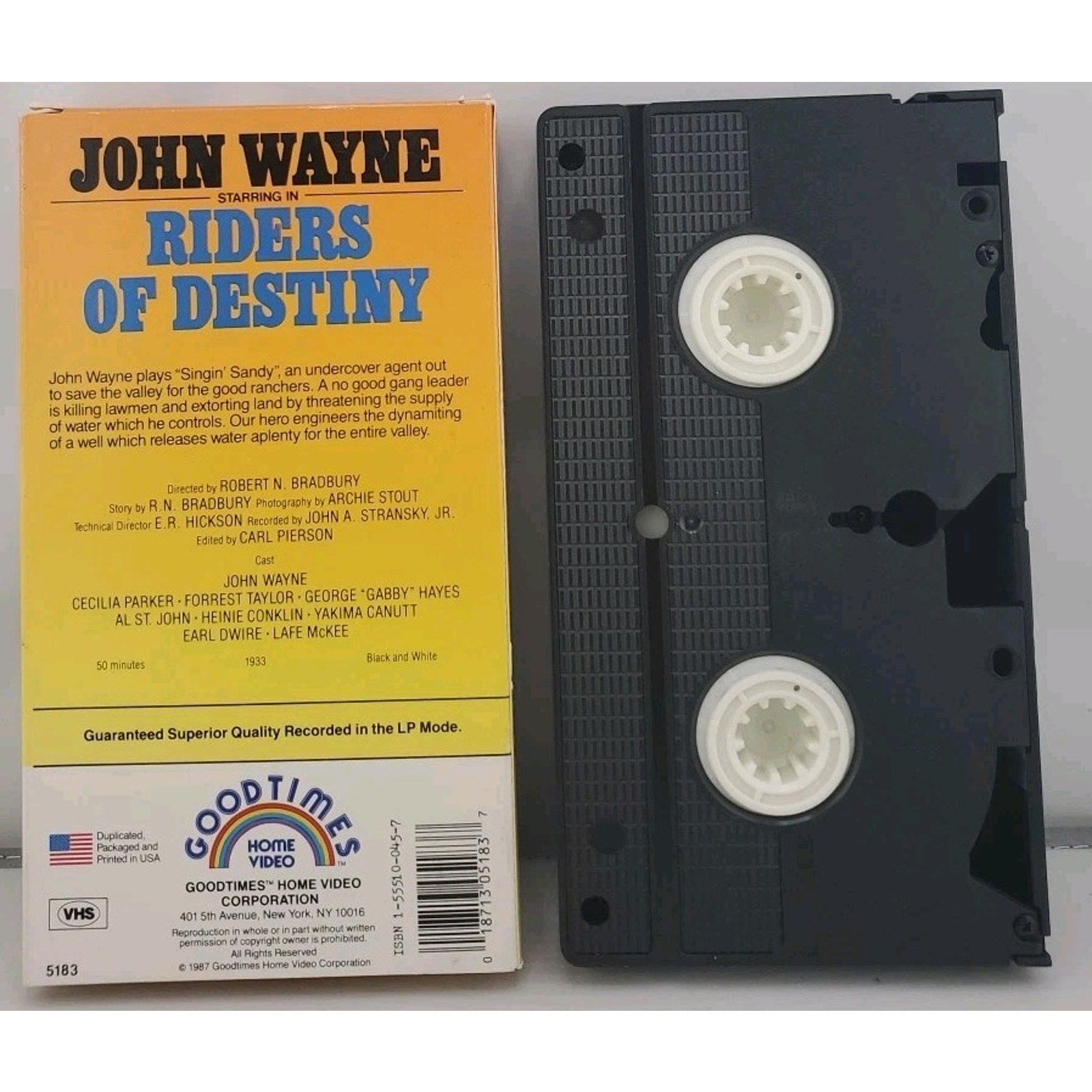 John Wayne - Riders of Destiny (VHS, 1987)