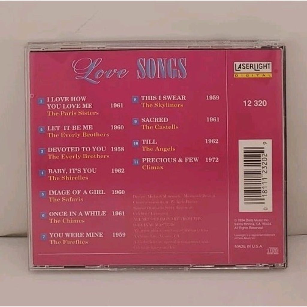 Love Songs [1994 Laserlight] by Various Artists (CD, Jun-1994, Laserlight)