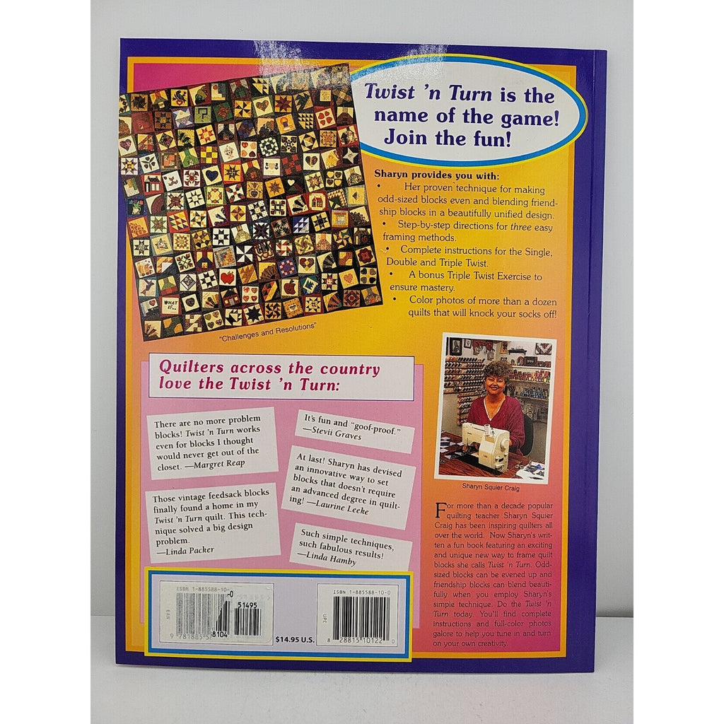 Twist 'n Turn : A Fun Way to Frame Quilt Blocks by Sharyn S. Craig (1996, Trade