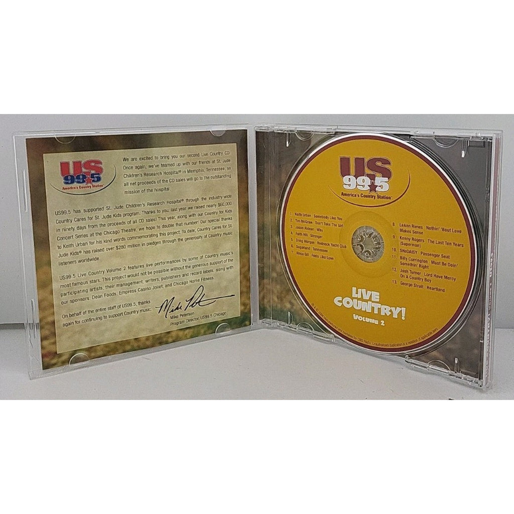 Various - Live Country Volume 2 US 99.5 - Music CD