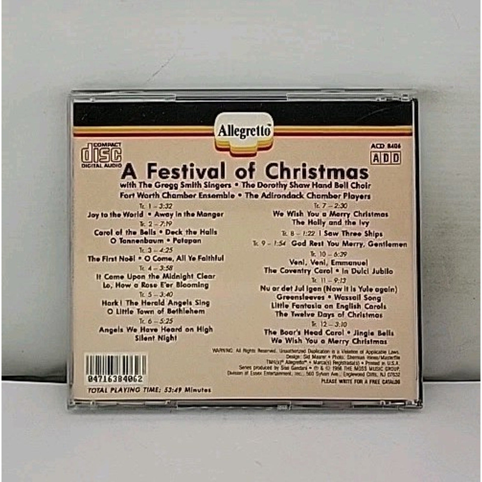 Festival Of Christmas Favorite Carols CD