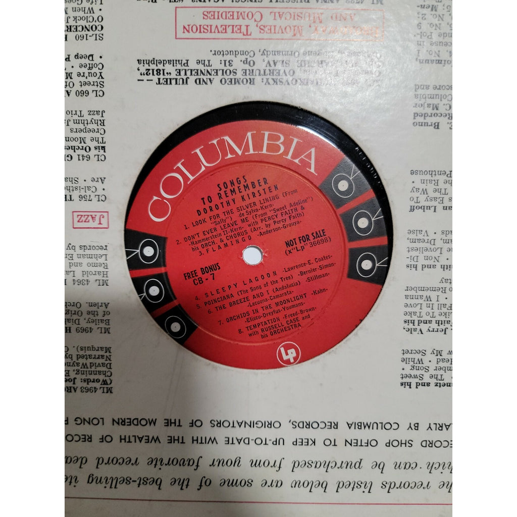 Various - Columbia Record Club Songs To Remember (Vinyl)
