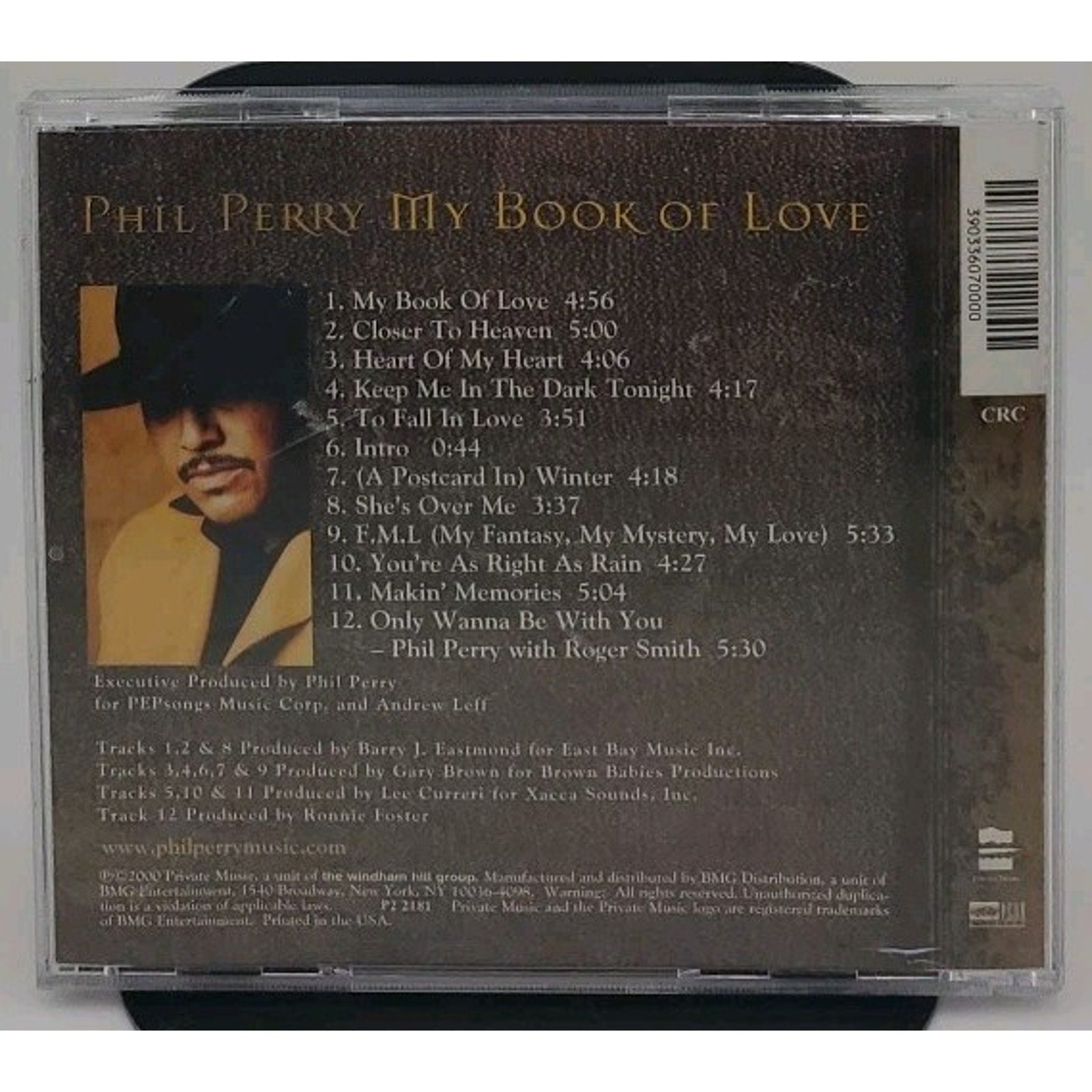 My Book of Love by Phil Perry (CD, Mar-2000, Private Music)