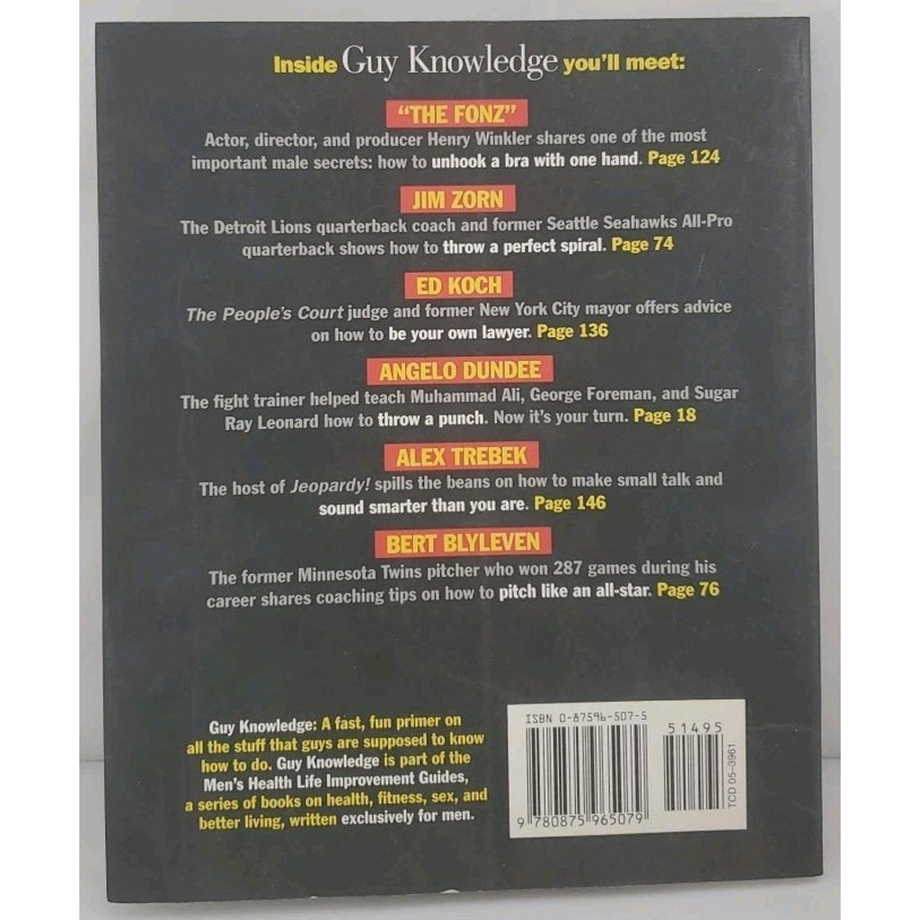 Guy Knowledge by Larry Keller, Christian Millman and Men's Health Book...
