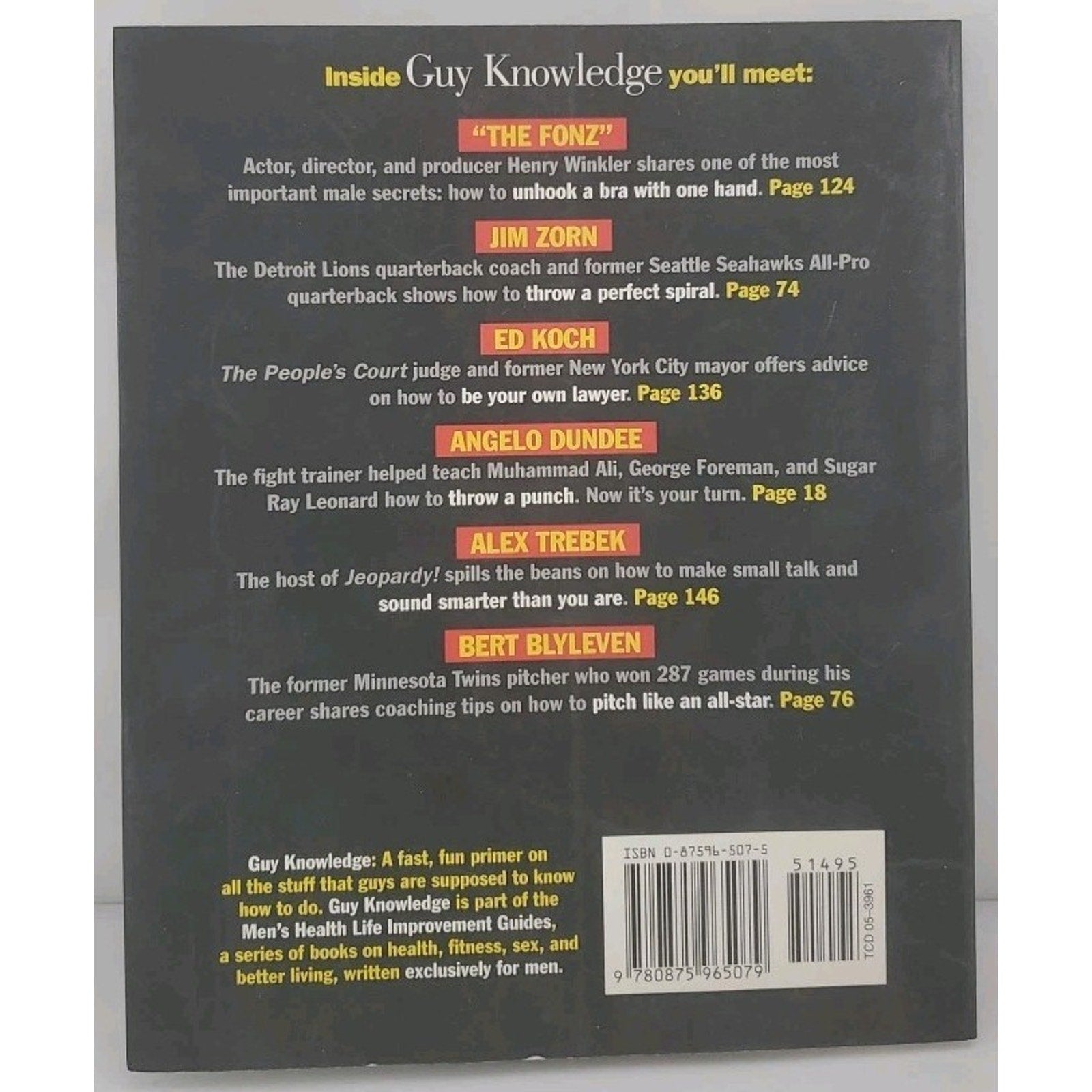 Guy Knowledge by Larry Keller, Christian Millman and Men's Health Book...