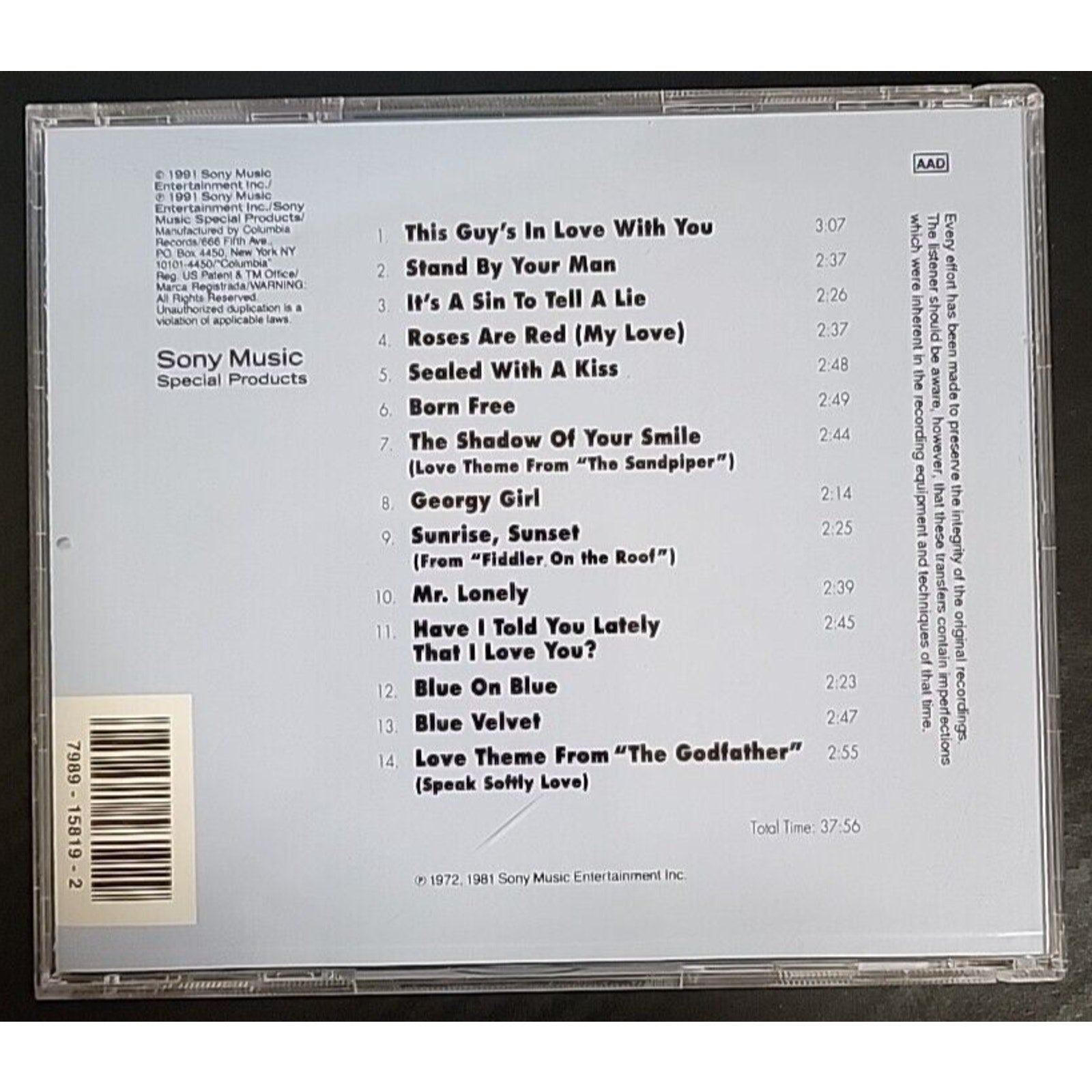 Bobby Vinton's Greatest Hits (CD, 1991)