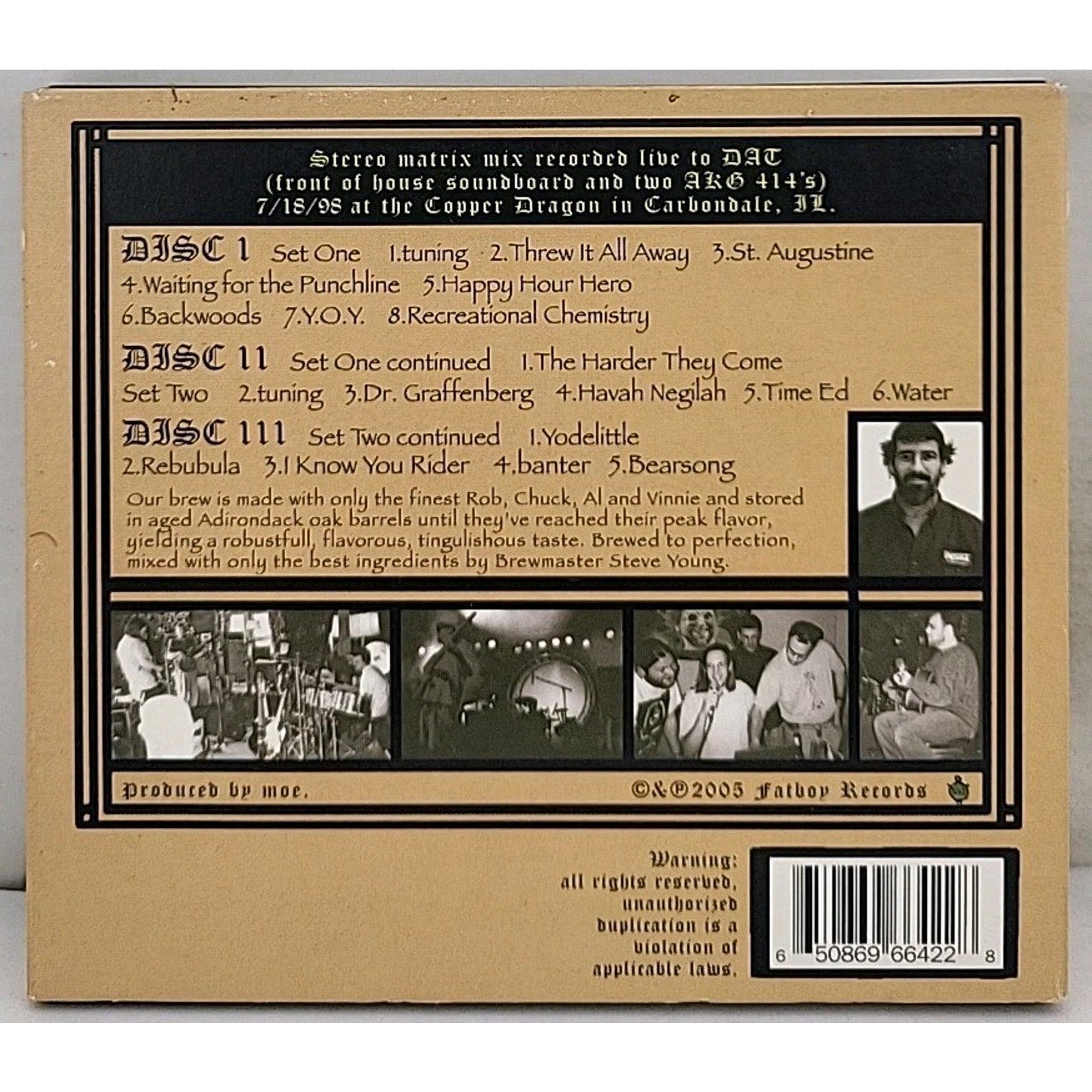 Warts & All 4 by Moe. (CD, 2005)