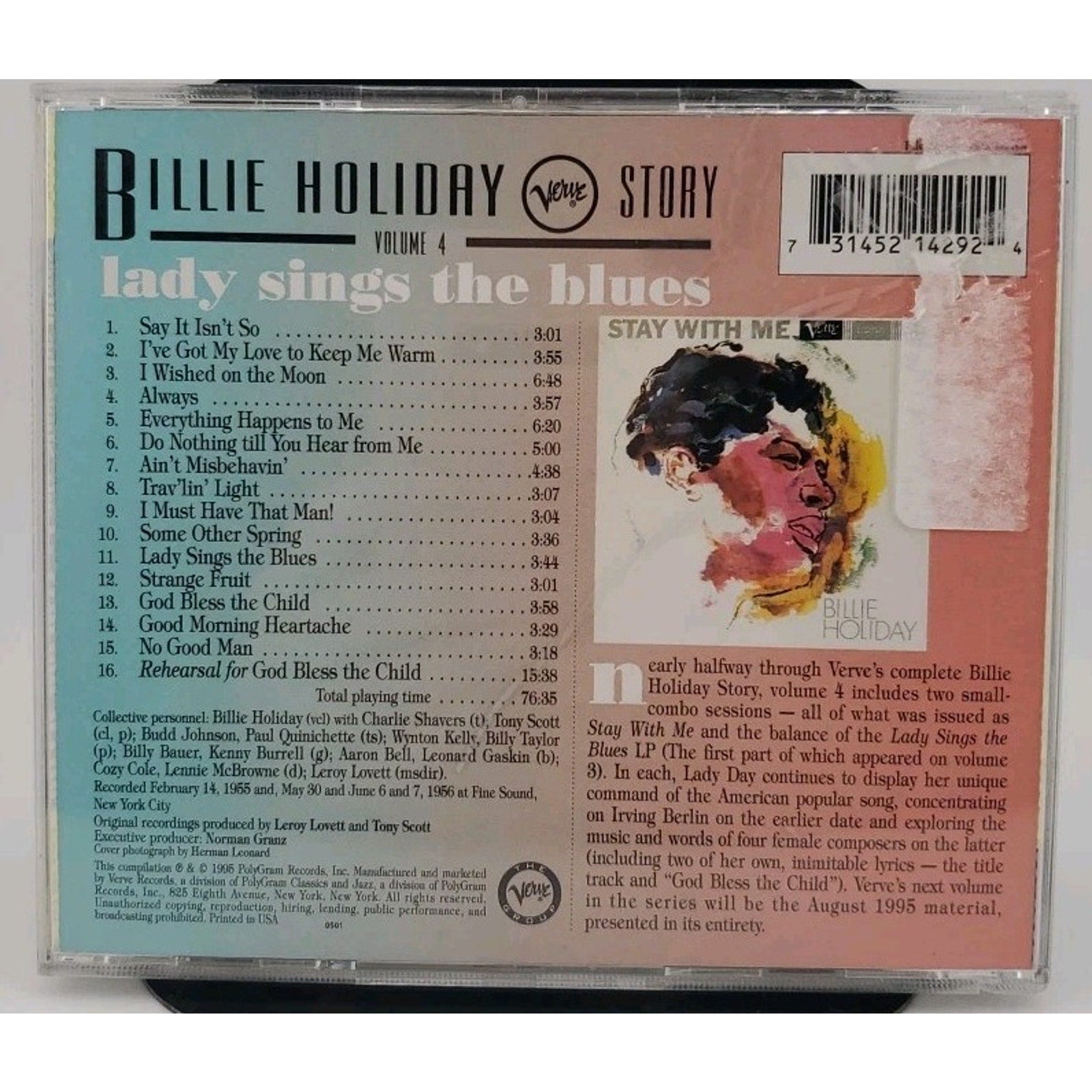 Lady Sings the Blues by Billie Holiday (CD, 1995)