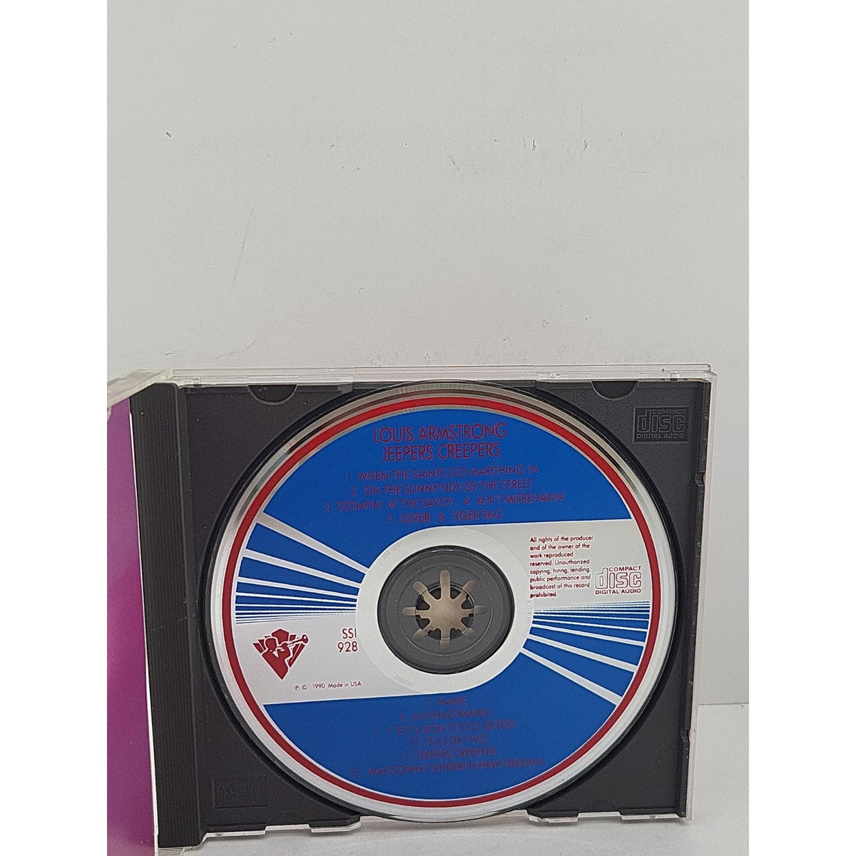 Jeepers Creepers by Louis Armstrong (CD, 1990, Creative Sounds)