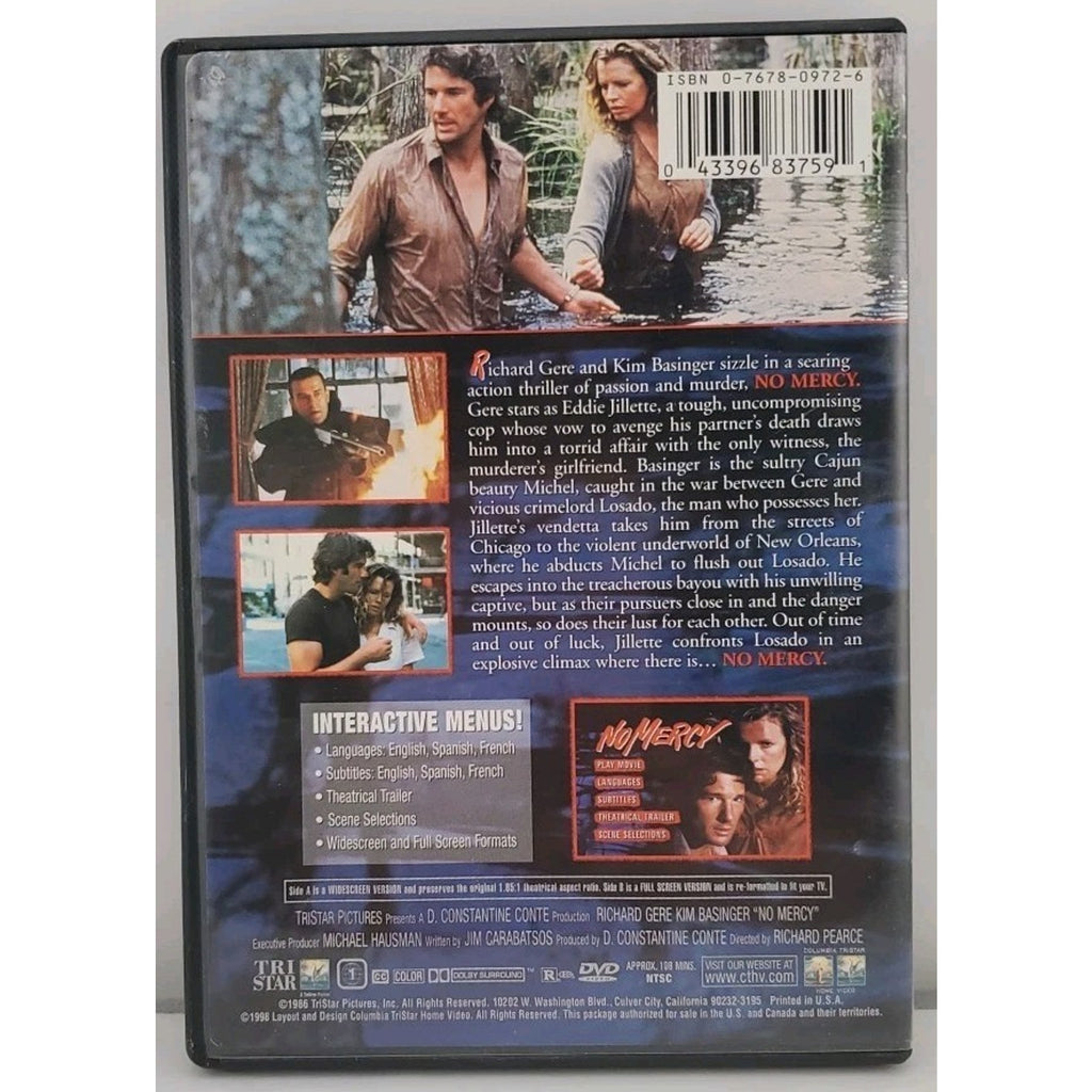 No Mercy (DVD, 1986)