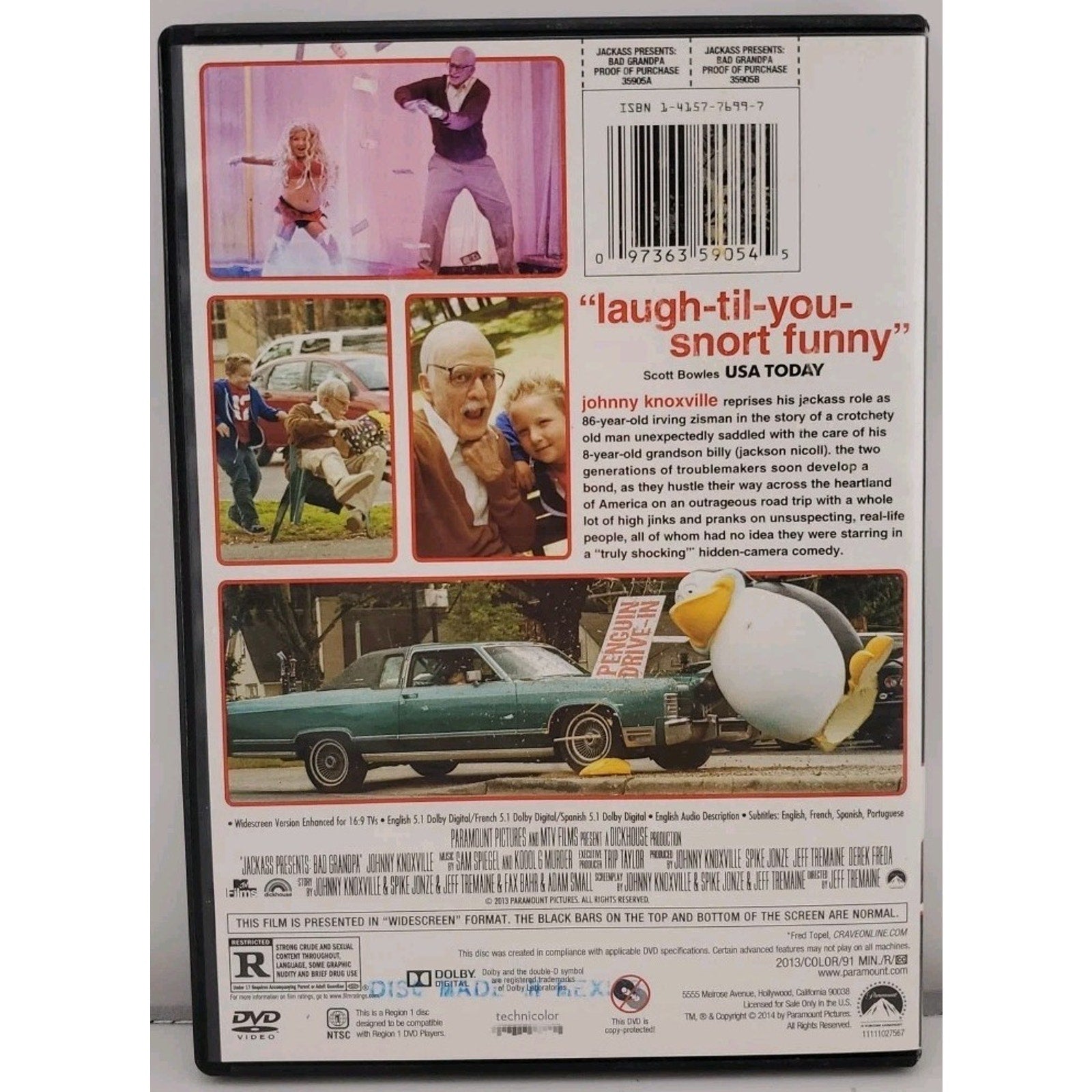 Jackass Presents Bad Grandpa (DVD, 2013)