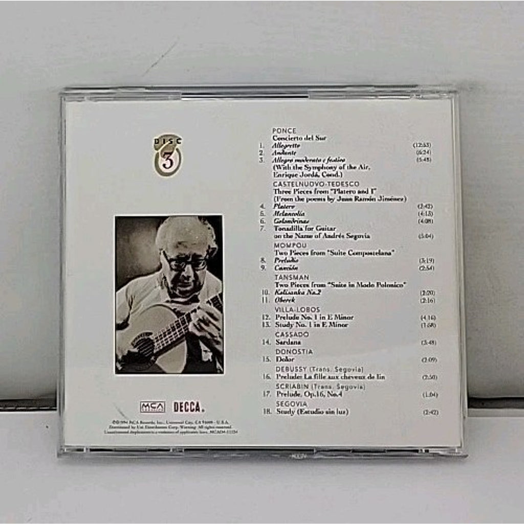 Andre's Segovia: A Centenary Celebration CD *Disc 3 Only*