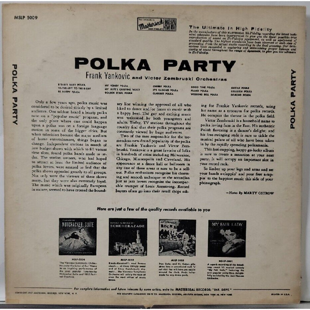 Frank Yankovic's Polka Party (and other Polka Stars)