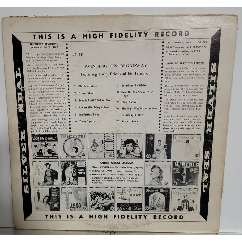 Al Price ‎– Swinging On Broadway (Vinyl)