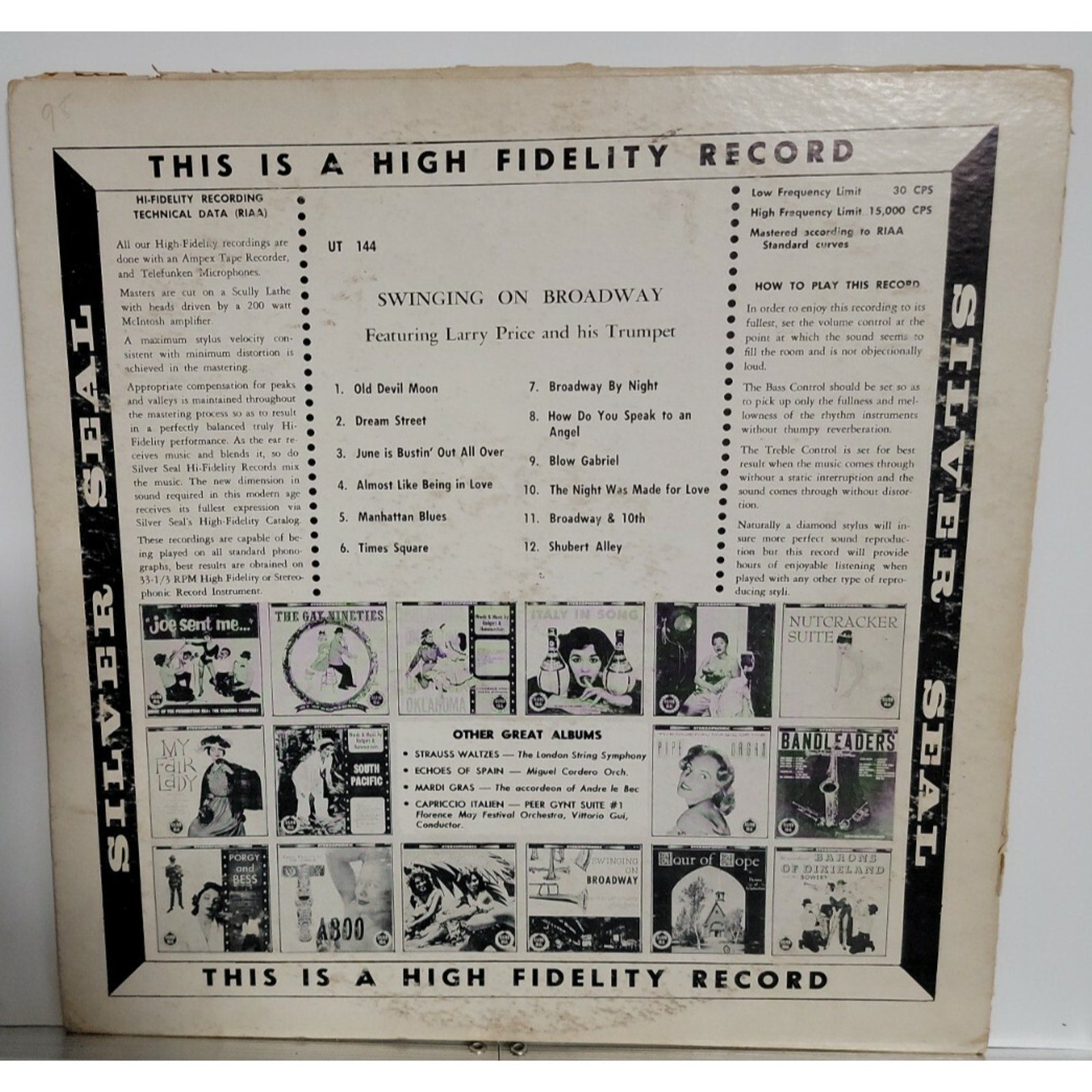 Al Price ‎– Swinging On Broadway (Vinyl)