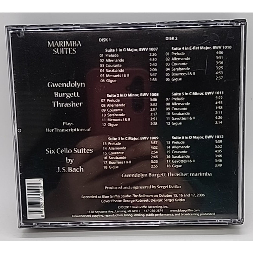 Marimba Suites by Gwendolyn Burget Thrasher (CD, 2007)