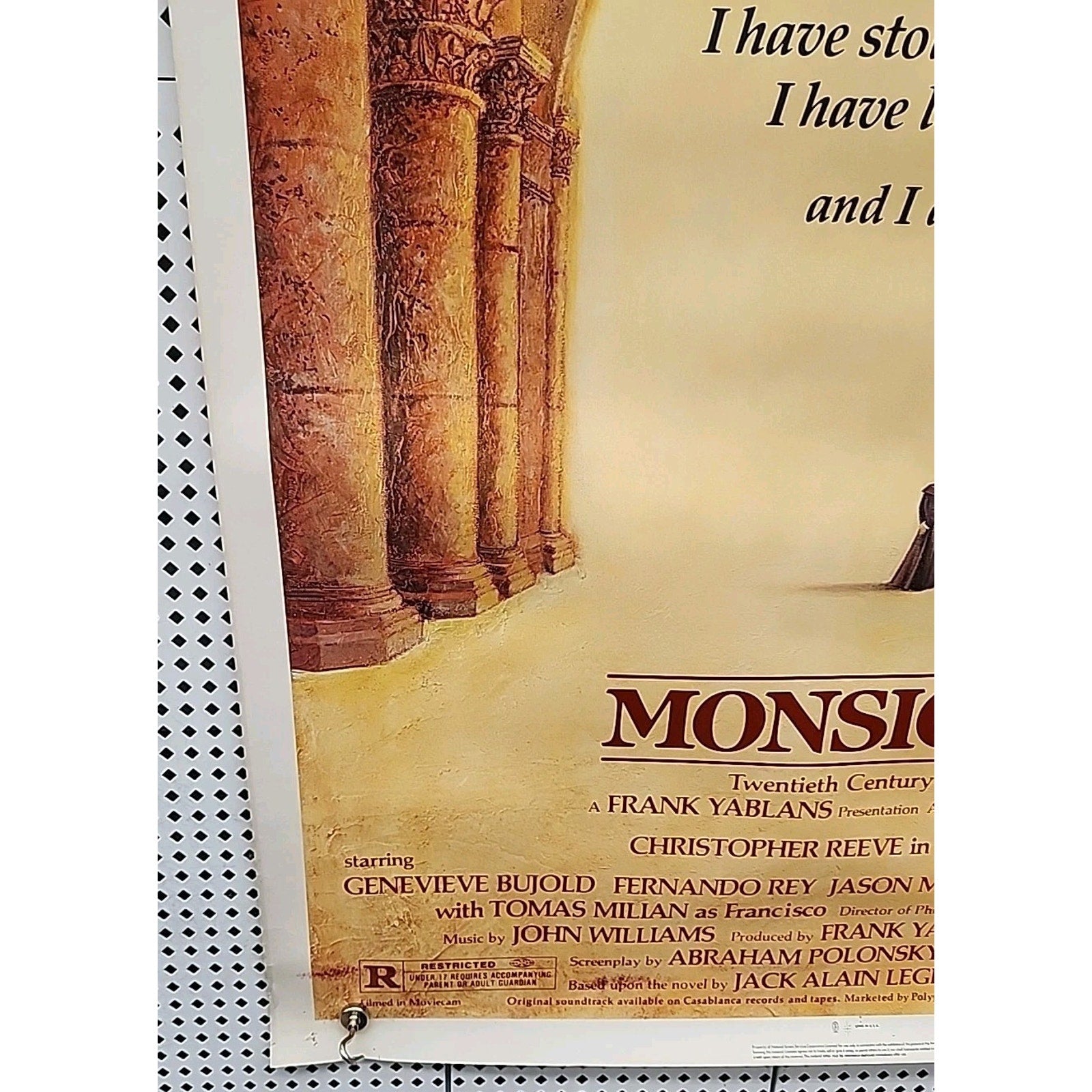 Monsignor - Christopher Reeve - 1982 Original Movie Poster 27x41"