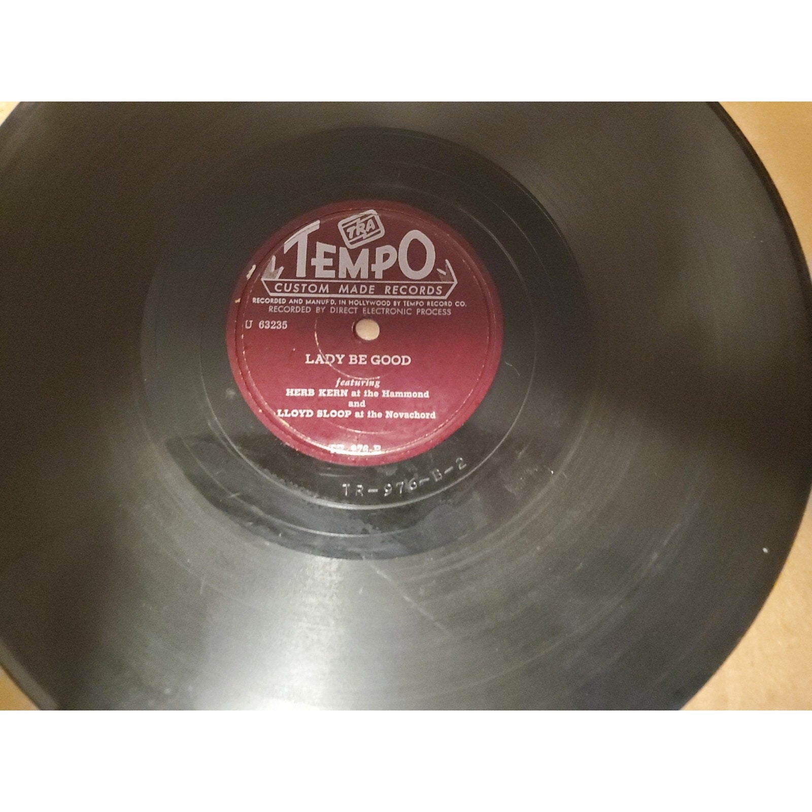Herb Kern Everything You Do/ Lady Be Good TEMPO Custom Made Records 78