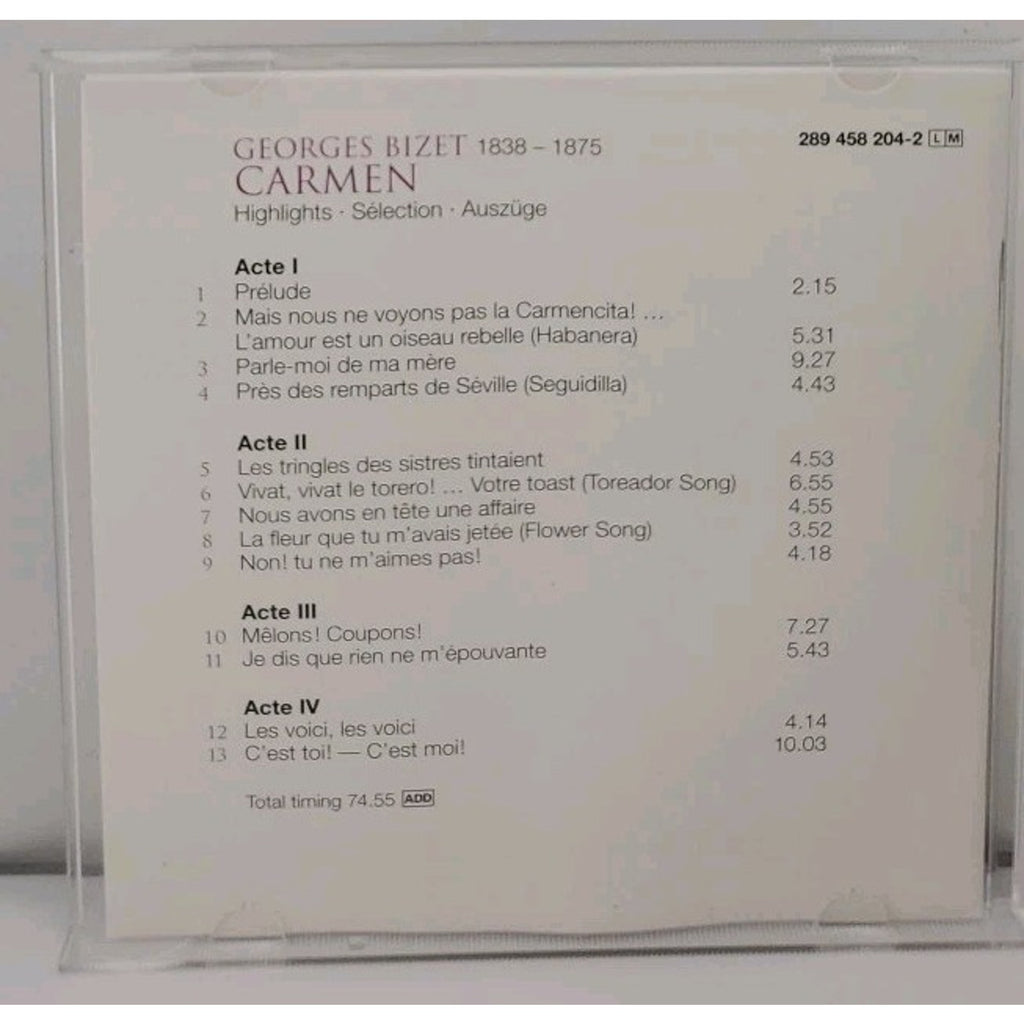 Carmen by Tatiana Troyanos (CD, 1998)