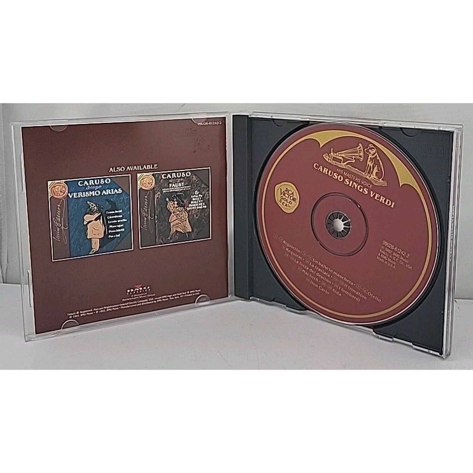 Caruso Sings Verdi CD Rca Victor Gold Seal