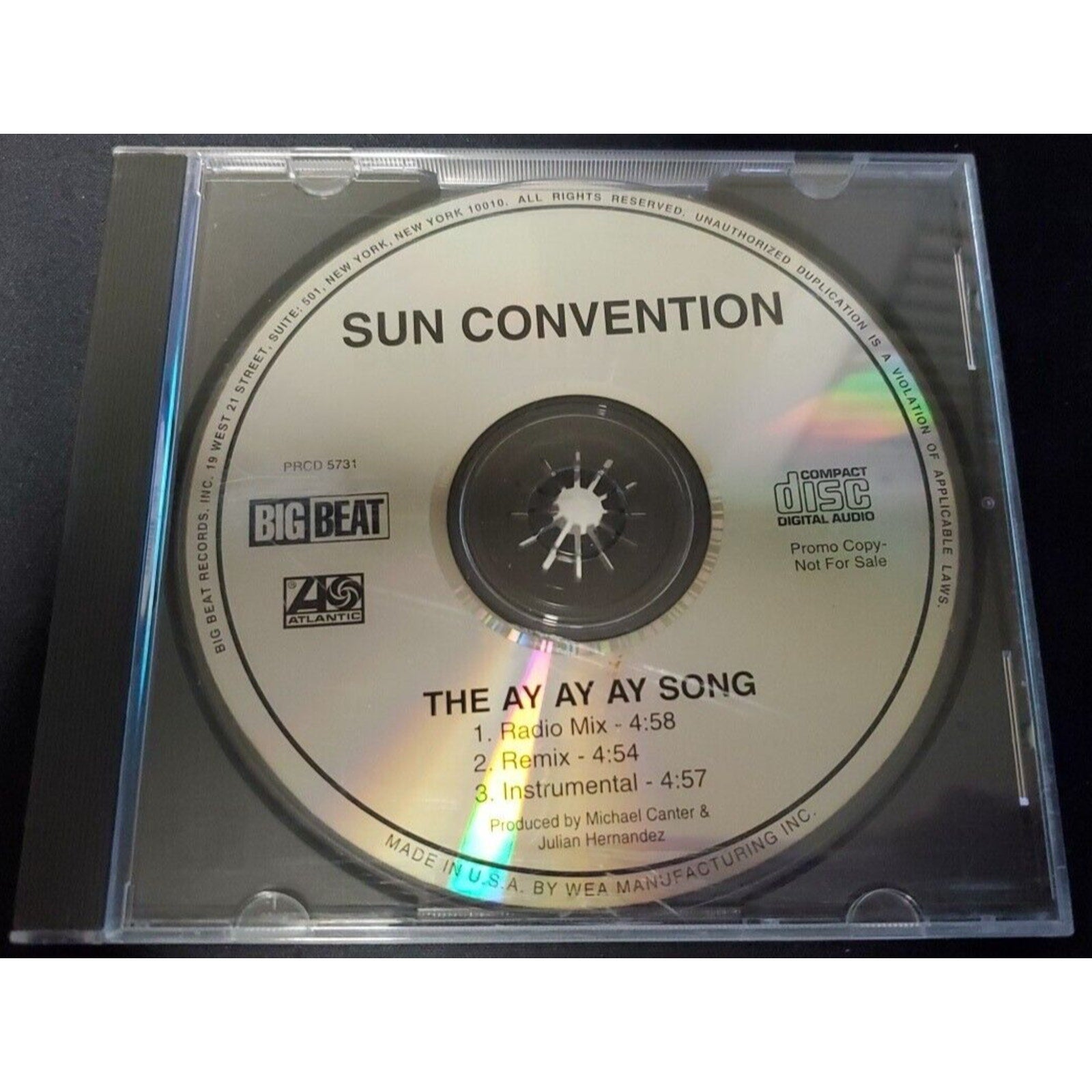 Sun Convention The Ay Ay Ay Song (CD)