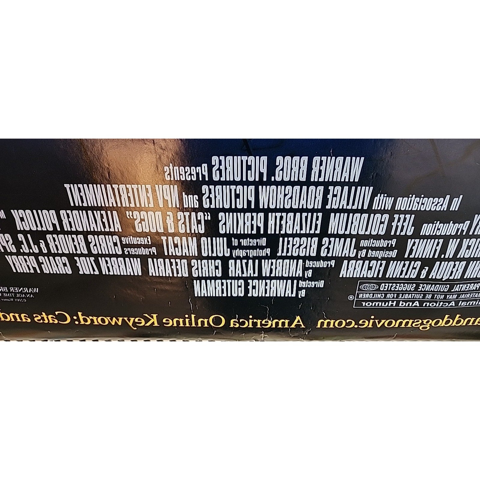 Cats And Dogs Movie Poster Double Sided 2001