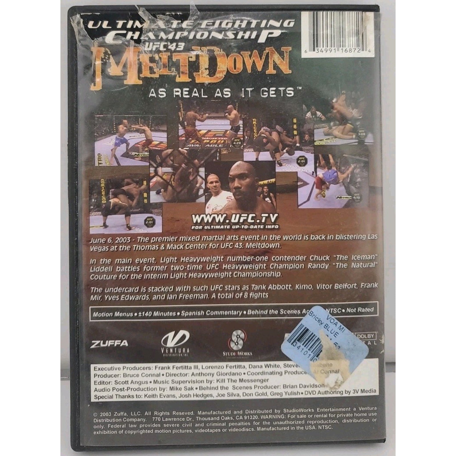 UFC 43: Meltdown (DVD, 2003)