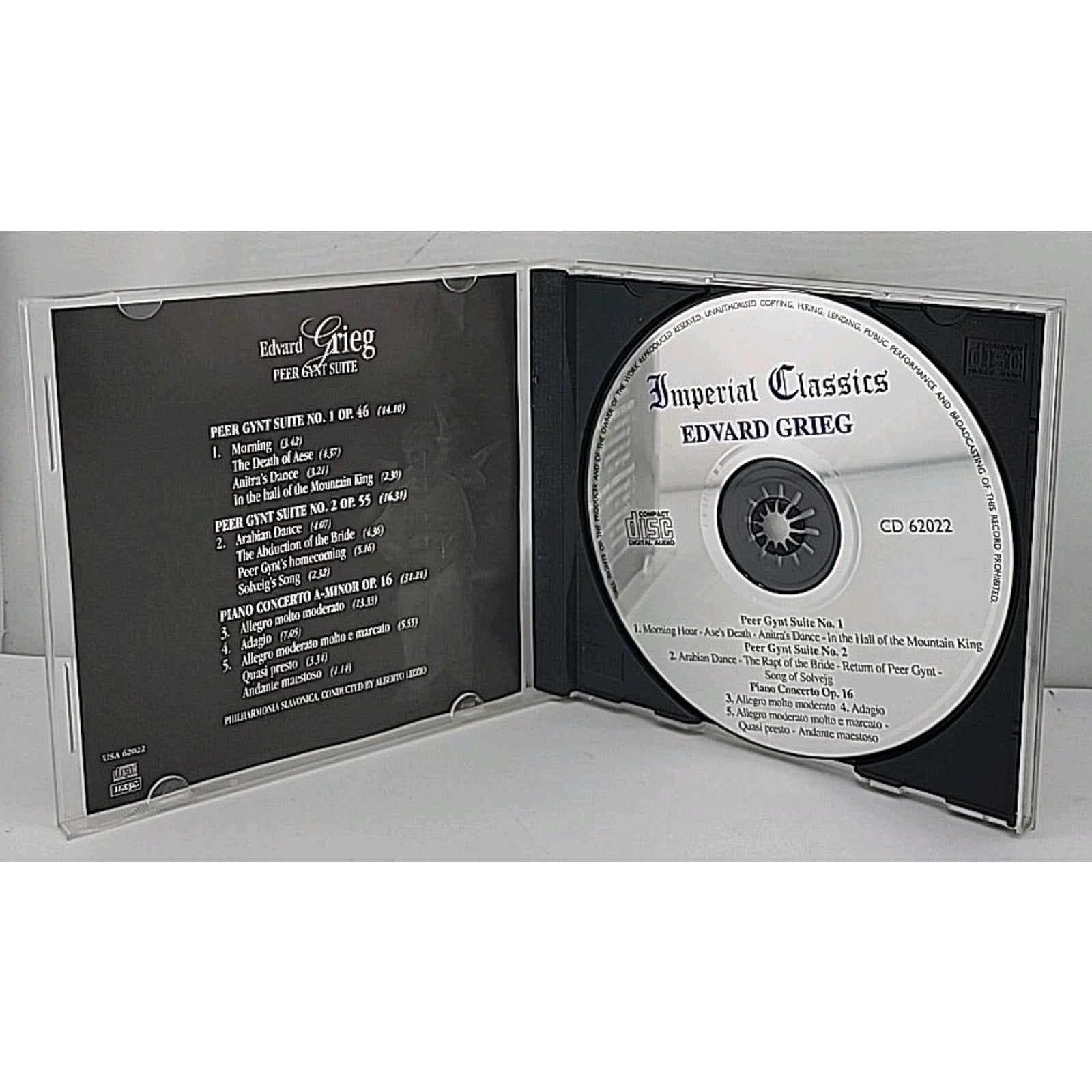 Edvard Grieg Peer Gynt Suite CD Volume 3 Imperial Classics