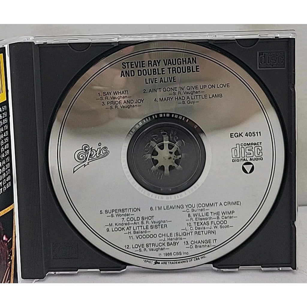 Live Alive by Stevie Ray Vaughan (CD, 1990) *Acceptable*