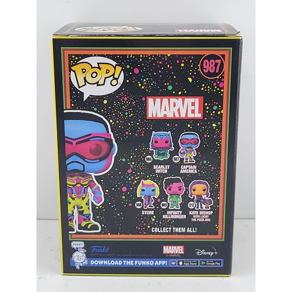 Funko Pop! Vinyl: Marvel - Captain America (Black Light) - Target (Exclusive)...
