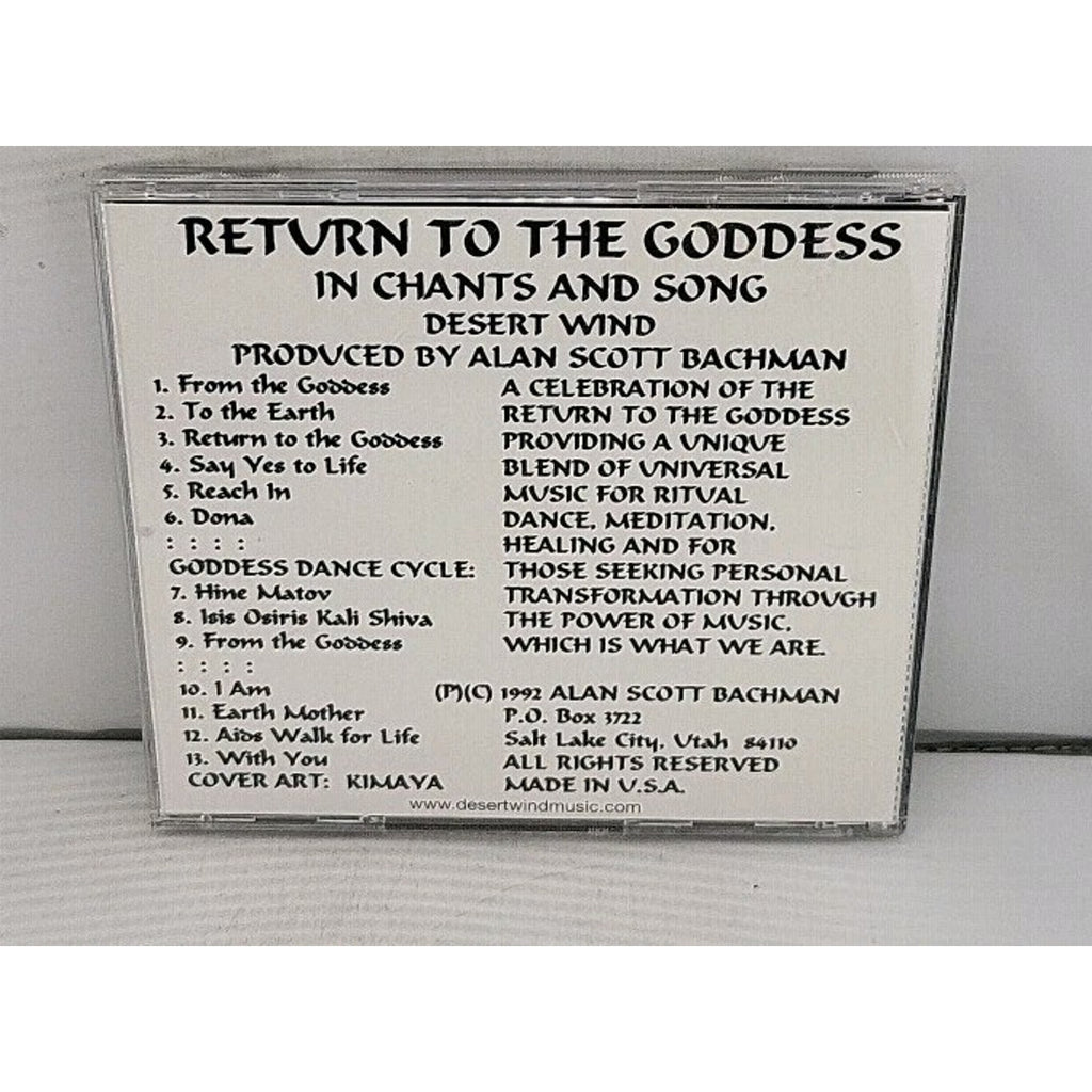 Return To The Goddess - In Chants And Song - Desert Wind CD