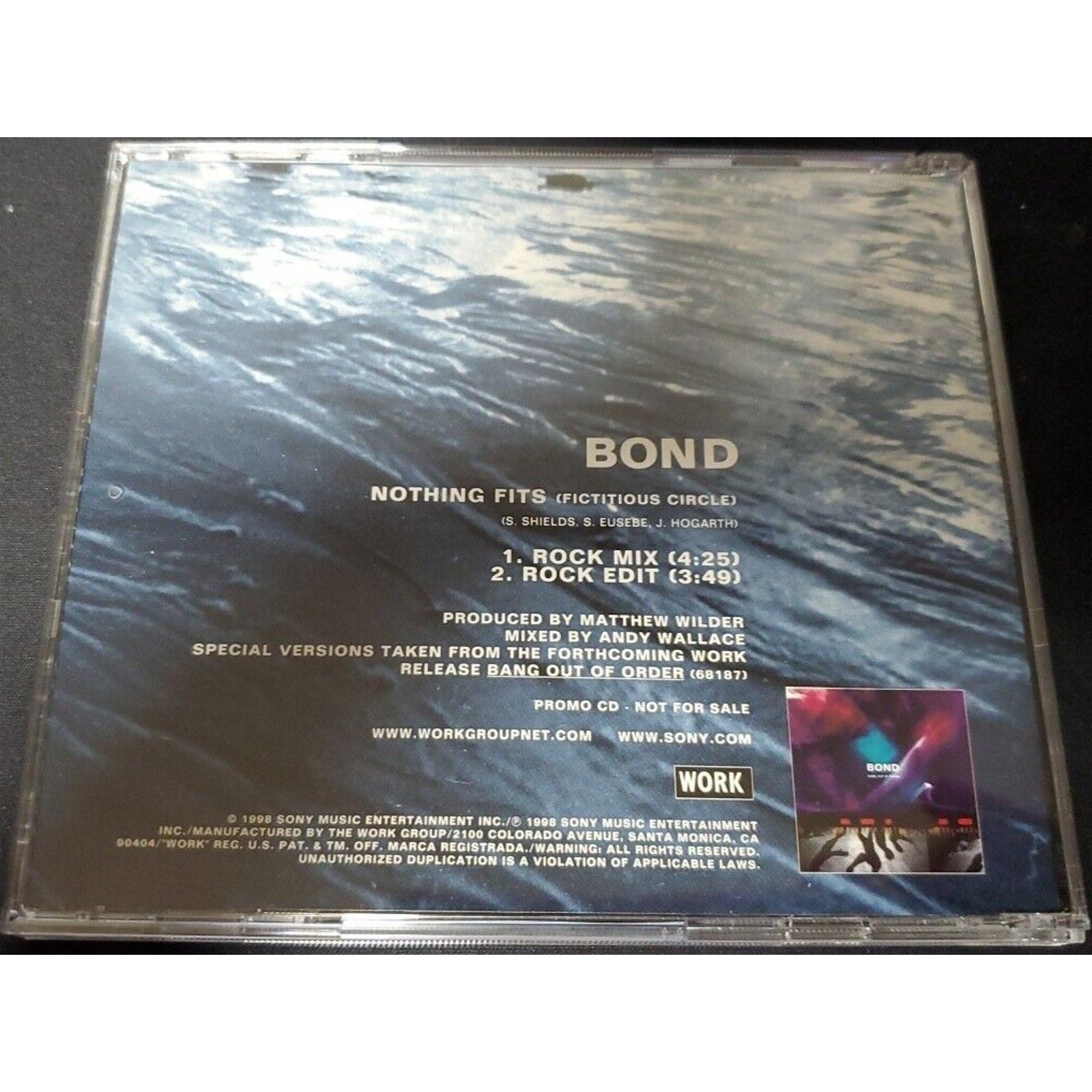 Bond – Nothing Fits (Fictitious Circle) (CD, Promo, US, 1998, Work)