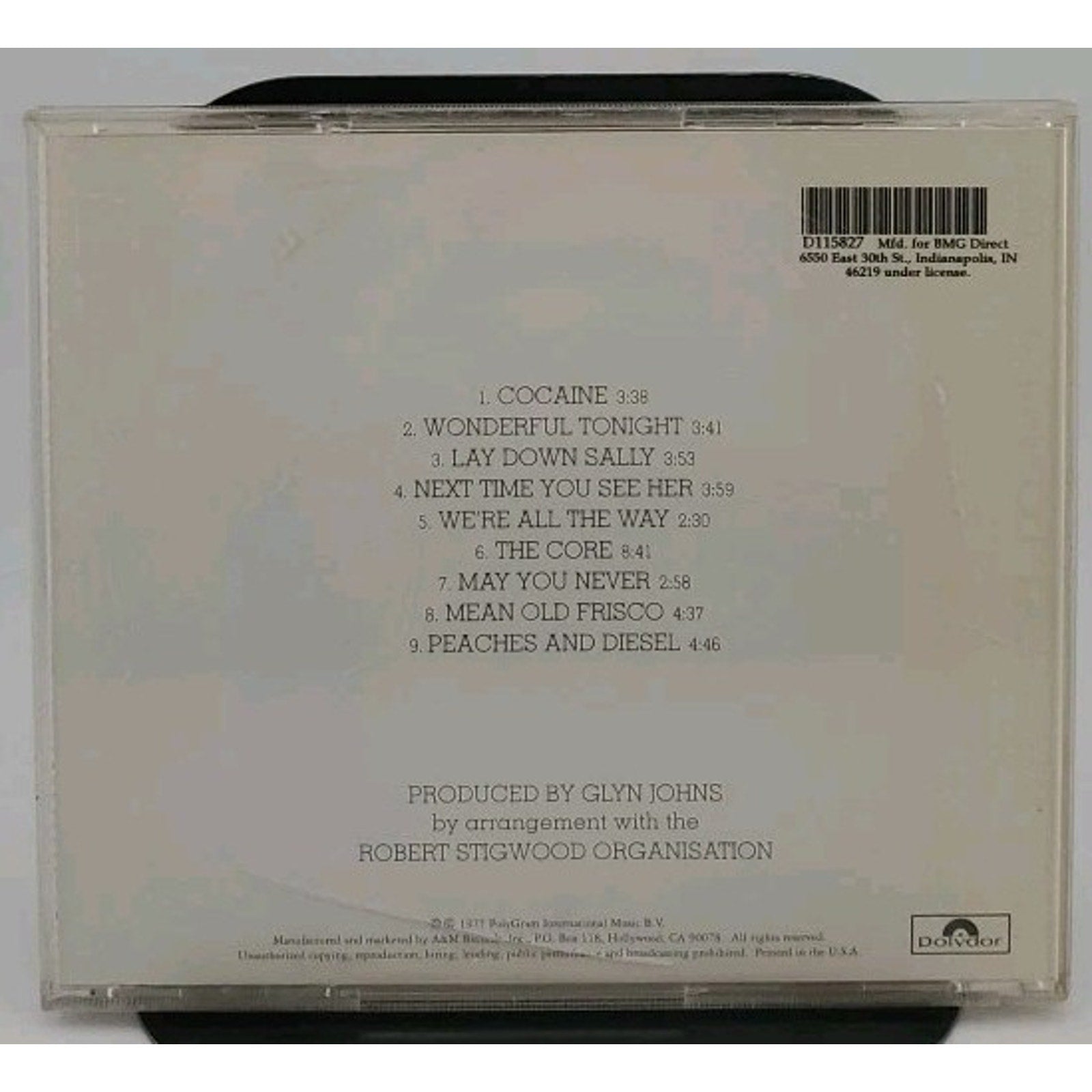 Eric Clapton (remaster) - Slowhand CD - Polydor/BMG 31453 1825-2