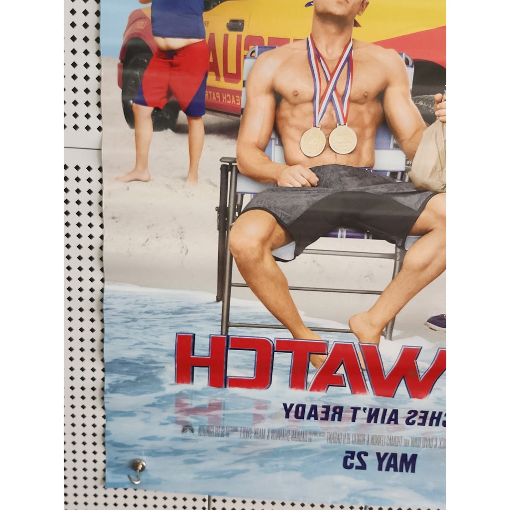 Baywatch - Movie Poster with Dwayne Johnson and Zac Efron