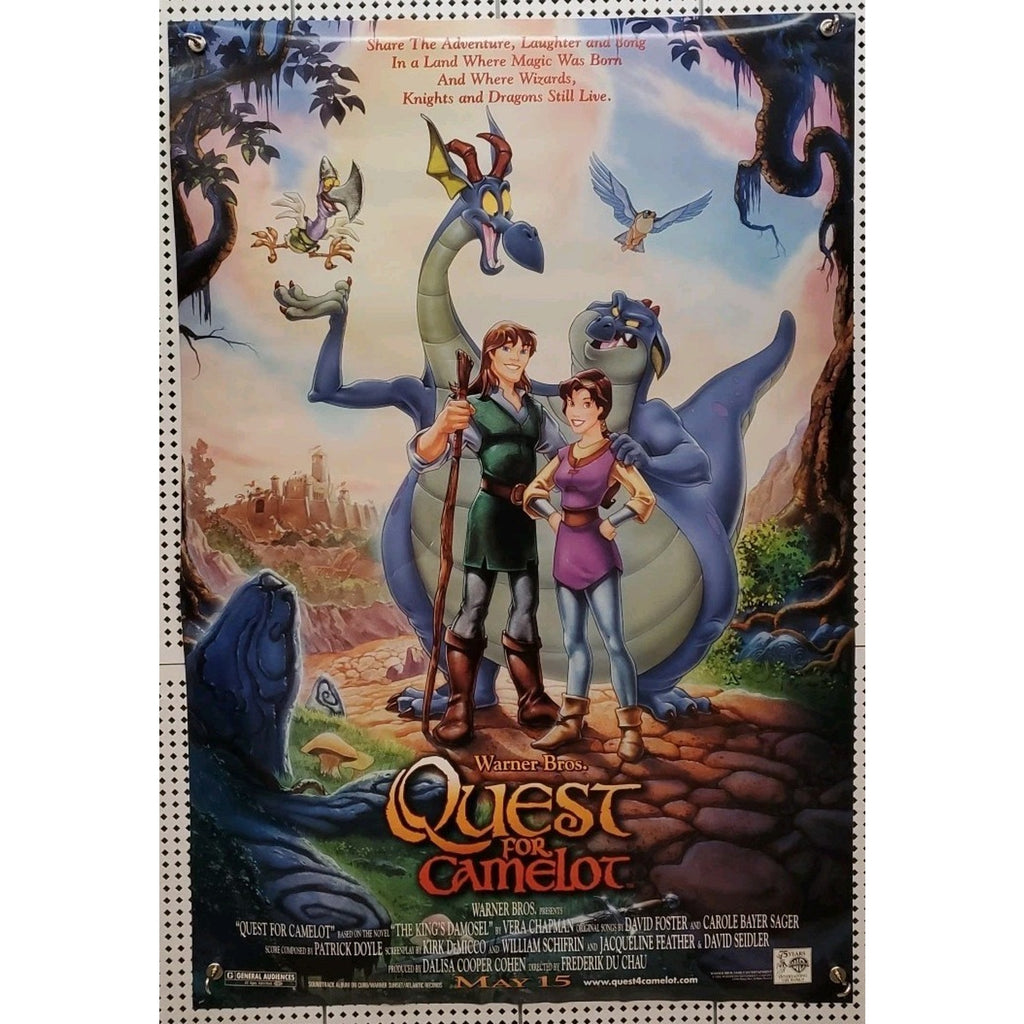 Quest for Camelot 1998 Double Sided Original Movie Poster 27" x 40"