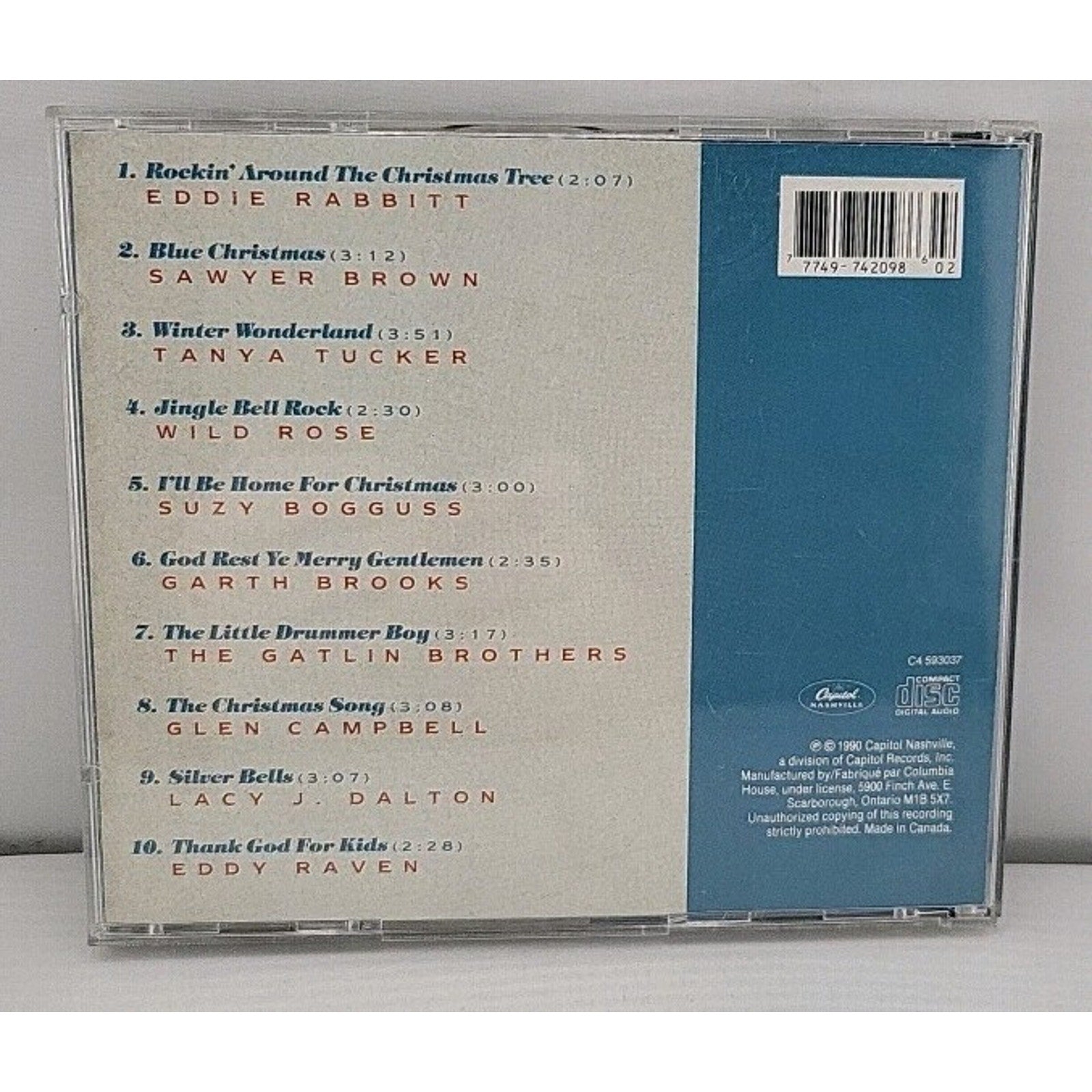 Christmas For The 90's Volume 1 CD 1990 Country Tanya Tucker Lacy J Dalton