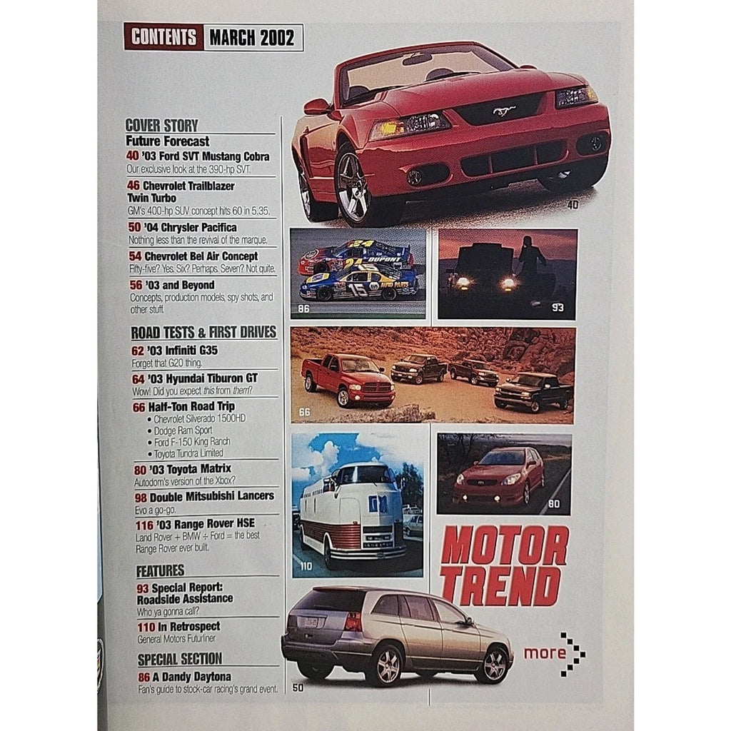 Motor Trend Magazine March 2002
