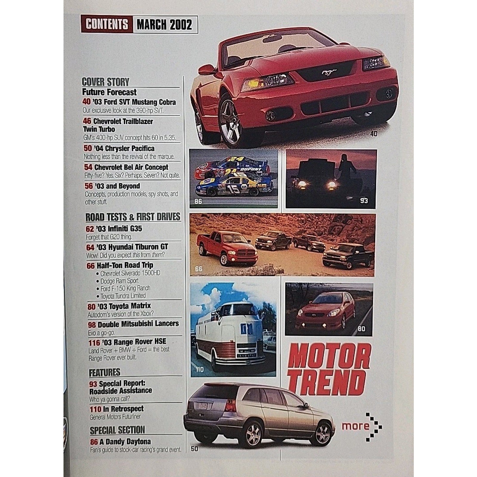 Motor Trend Magazine March 2002